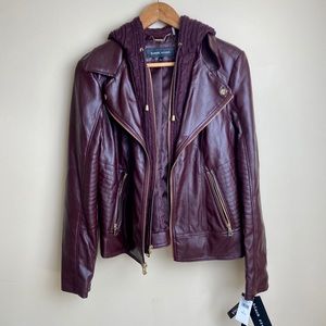 NWT WILSON’S LEATHER Burgundy Leather Jacket, L